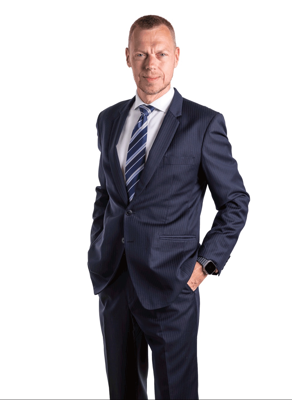 Frederik Bisbjerg three-quarter, suit and tie